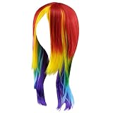 abierto coleta lazo pitufina sin barata gigante bruja cruela cruella adulto bebe barba trenza sintético monocromo grandes coloreado sucias mujeres cabello tocado moda pedazo halloween punk wave