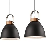 Die Deckenleuchte im Vintage Style ist in der Länge individuell einstellbar. Die maximale Kabellänge beträgt 76 cm. Der Durchmesser der Metallschirme ist 18,5 cm. Durch die Austauschbaren Leuchtmittel haben Sie die Möglichkeit die Lichtfarbe und die Helligkeit individuell zu wählen.