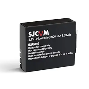 SJCAM Spare Battery for SJ4000 Air SJ4000 WiFi SJ5000 M10 SJ5000 WiFi SJM10 Plus SJX1000 SJ5000x Series Sports Camera, Black