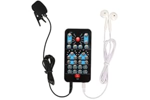 BEWINNER Changeur de Voix Portatif, Mini-Dispositif de Changement de Voix Portable, Déguiseur de Voix, Microphone Portatif, Changeur de Voix, Machine à Effets Sonores, 8 Changements de