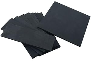 HOMEXO Hoja de Placa de Grafito Hoja de Grafito de Alta pureza Longitud 100 mm Ancho 50 mm Grosor 1-5 mm Placa de electrodo de Grafito de Alta Resistencia Resistente a la corrosión 5 Piezas (Size : 100x50x4