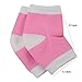 Makhry 2 Pairs Moisturising Silicone Gel Heel Socks for Dry Hard Cracked Skin Moisturizing Open Toe Comfy Recovery Socks Women Size 4.5-7.5 (M, Pink)