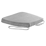 Mempers Coussin Simple De Siège De Bureau De Couleur Simple, Coussin De Diner Anti-glissant De Coton De Mémoire Avec La Cravate, Tapis Détachable De Jardin De Cuisine