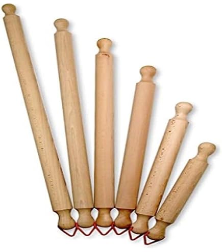 Lot De 3 Rouleaux à Pâtisserie En Bois - 60cm, 80cm Et 90cm - Parfait Pour Pâtes, Pizza Et Baklava