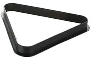 PowerGlide Snooker, Pool Or Billiards Triangle Ball Rack | 10 Or 15 Ball Capacity | Black Plastic