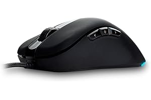 Newskill Atreo Ratón Gaming Profesional, Con Cable, Iluminación RGB Personalizable, Sensor Óptico, 6200 DPI Ajustables, 5 Botones Programables, Botón Sniper, 30G, PC/Mac, Negro