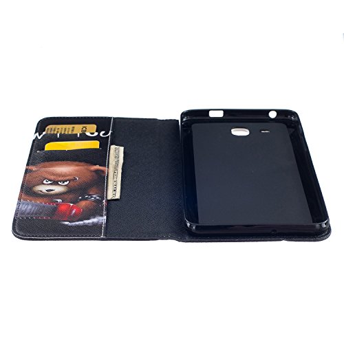 Romtronic Samsung Galaxy Tab A6 7.0 Zoll Hülle, Cute Colorful Design Flip Tasche PU Leder Abdeckung Stand Schutzhülle für Samsung Galaxy Tab A 7.0 Zoll T280 T285 + 1 x Schwarz Stylus (Design 14) - 6