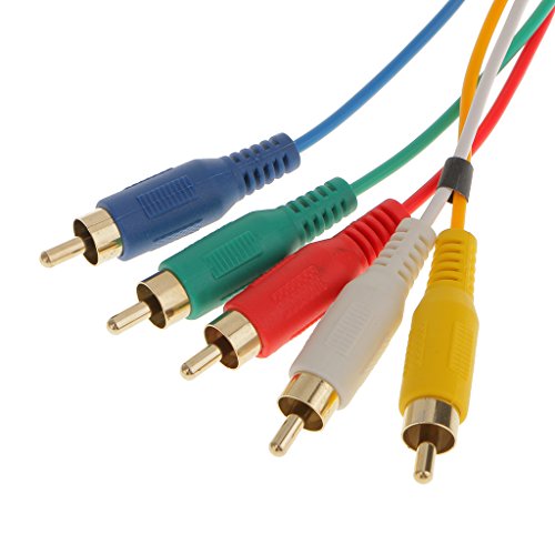 MagiDeal HDMI Bis 5 RCA RGB Audio-Video-Stereo AV Komponente Kartenadapter Kabel 1,5 M - 4