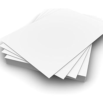 White Glossy Cast Coated Card Stock | Laser Printable Only | Coated 1 Side | 25 Sheets