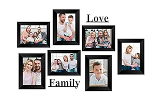 eCraftIndia Memory Wall Collage Photo Frame - Set of 7 Photo Frames for 3 Photos of 5