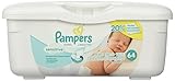 Pampers Baby Wipes Tub, Sensitive with Touch of Milk Essentials - 64 Wipes/Tub