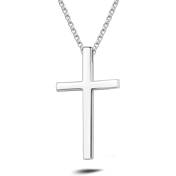 JO WISDOM Collana Croce Argento 925 Donna con Zirconia cubica