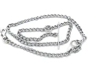 Sawarja Stainless Steel Dog Chain with Strong Brass Hook Leash for 3 to 5 Months Puppy