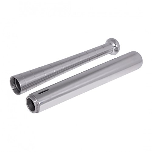 FineBuy Deko Spardose Baseballschläger silber Design Alu Aluminium-Dekoration Sparbüchse Wohndeko Sparschwein modern Designdekoration sportlich Dekofigur glänzend hochwertig Baseballspardose - 8