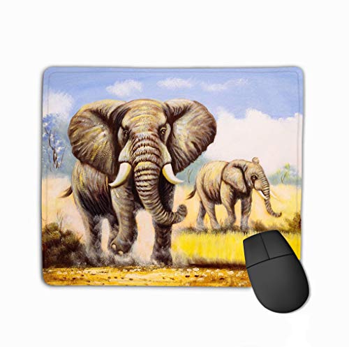 Preisvergleich Produktbild Mouse pad oil painting elephant steelseries keyboard