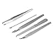 WoneNice Stainless Steel Nail Care Personal Manicure & Pedicure Set, Leather Travel & Grooming Kit, Tool Clipper-Black&Red--Clippers Set 10 in 1