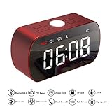 android wecker ton ändern 【LED-Uhrzeitanzeige & Nachtlicht】: 5,7 * 3,1 * 2 Zoll großer LED-Bildschirm ist klar und hell, es kann sogar als Make-up-Spiegel verwendet werden. Die Helligkeit ist einstellbar. Ausgestattet mit Nachtlicht reagiert der 2-Stufen-Dimmer besser auf Ihre Bedürfnisse
