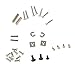 Produktbild H HILABEE Ersatz Schrauben Set + L R Federn + Strebe Kleine Metallbeschläge Full Set