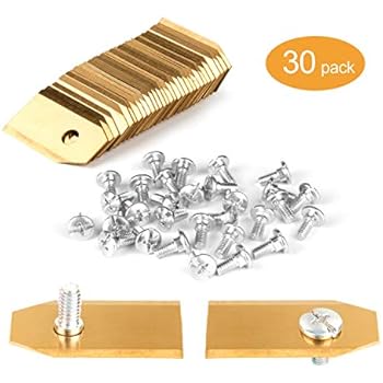 Ecence 9x Spare Blades Titanium Coated Stainless Steel For Husqvarna Gardena Mcculloch Rob Flymo Yardforce Matrix Grizzly Brast Mowox Includes Screws H Dot Com