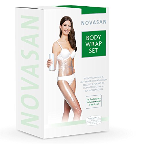 Doppelt wirksam gegen Cellulite & Fettdepots: NOVASAN® BODY WRAP SET + SLIM & CLEAN® Kapseln | 2-Phasen-Konzept bestehend aus Anti Cellulite und Anti Fettdepot Körperwickel und Slim & Clean Kapseln mit natürlichen Pflanzenextrakten und Detox-Effekt | wirkt Cellulite von innen und außen entgegen | unterstützt die Umfangreduktion direkt an den Problemzonen | hilft, das Bindegewebe zu straffen und Orangenhaut an Bauch, Oberschenkeln und Po zu glätten | Jetzt in AKTION zum Kennenlernen! - 2