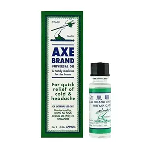 Axe Universal Oil 3ML (Pack of 2) for Cold & Pain relief (Original from Singapore)