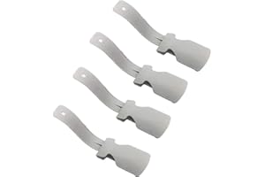 None Brand 4 Pack Lazy Shoe Helper, Portable Shoe Horn, Portable Easy on & Off Shoes Lifting Helper, Durable Sock Slider Lifter for Men, Women, Elderly, Disabled, Kids