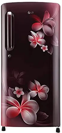 LG 190 L 4 Star Inverter Direct-Cool Single Door Refrigerator (GL-B201ASPY, Scarlet Plumeria, Moist 'N' Fresh)