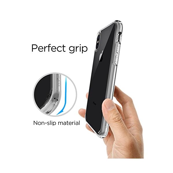 Spigen  057CS22127 Ultra Hybrid Funda iPhone XS/X - Transparente - Imagen 5