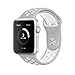 Produktbild Elobeth für Apple Uhrenarmband Serie 1 Series 2 Soft Sports Silikon Armband Strap Armband Ersatzarmband mit Quick Release für Apple iWatch Nike Sport Band