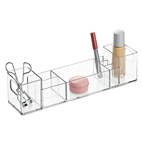 mDesign Multi Level Kosmetik-/Makup-/Kosmetik-Organizer – Durchsichtig - 3