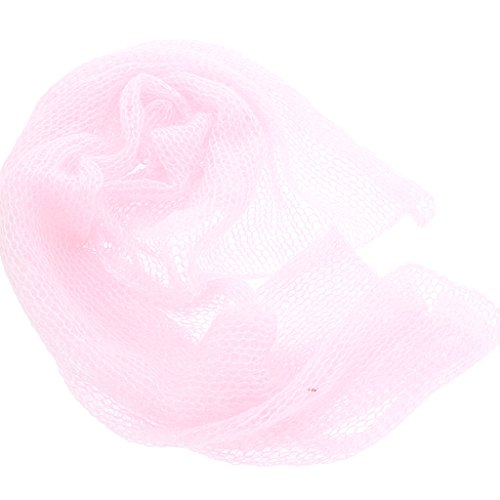 Newborn Baby Kids Strech Mohair Crochet Knit Wrap Photo Props Blanket Backdrop - Pink, One Size