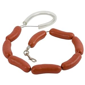 Balvi Correa Perro Hot Dog En Forma de Salchichas Plástico/Metal 108 cm