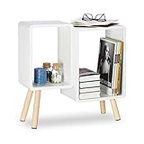 Im Detail: Größe aufgebaut H x B x T: ca. 55,5 x 55 x 24 cm - Die Würfel sind unterschiedlich groß - Das Regalsystem zum Hinstellen besteht aus stabilem MDF