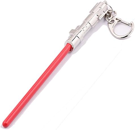 Star Wars Metal Lightsaber Keyring Red/Silver