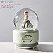 Produktbild Jia Jiafu Children's Crystal Ball Music Box Eight Sound Box Girl Snares Snowflake Girl Glows Dream Creative Birthday Present Mint Green - Princess Girl