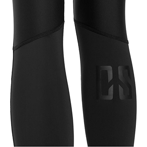 CAPITAL SPORTS Beforce Kompressions-Unterwäsche Funktionsunterwäsche Sport Oberteil und Unterhose lang für Männer und Frauen (Laufunterwäsche, in den Gößen XS, S, M, L, trägt Feuchtigkeit nach außen) schwarz - 7