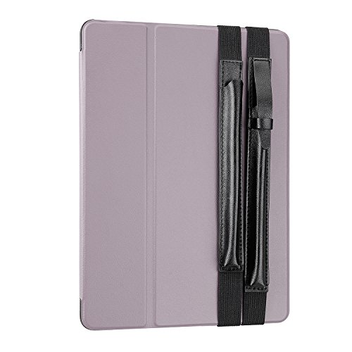 tinxi® 2 Stücke Pencil Halter, Kunstleder Pencil-Hülse mit Gummiband für Apple Pencil iPad Pro Stift Stylus (kompatibel mit iPad Pro 12,9 Tasche ) Hülse Pencilhalter Tasche Cover Folio Etui Hülle Sleeve Schutzhüllen Case, schwarz (Tablettasche nicht enthalten ) - 5