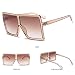Produktbild logres 1 Paar Retro, quadratisch, groß Rahmen Sonnenbrille Herren Damen Unisex Brillen Kunststoff Outdoor NEU