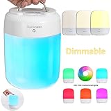 Lámpara Infantil - Lámpara de Mesa de Noche con Luz Blanca Cálida...