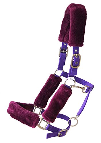 Preisvergleich Produktbild German Riding Halfter - Sensitiv - besonders dick flauschig gepolstert Gr Full Warmblut