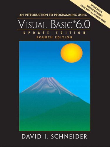 An Introduction to Programming with Visual Basic 6.0, Update Edition: International Edition (Pie)