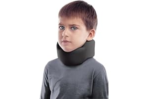 TOROS-GROUP Kołnierz ortopedyczny miękki Schantza leczenie i rehabilitacja odcinka szyjnego, wysokość szyi 8 cm, czarny Small