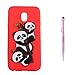 Price comparison product image Grandoin Galaxy J7 2017 Case, [3D Cute Cartoon Panda Series] Soft 3D Silicone durable TPU Bumper Ultra Slim Fit Protective Shell Cover Case For Samsung Galaxy J7 2017 / J730 (Red)
