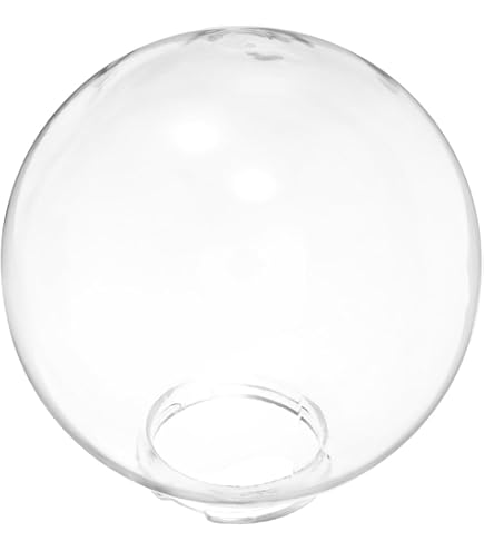 Opalweißes Kugelglas 140mm – Ersatzglas Für Lampen Mit E27 Fassung – Glänzend, Lochmaß 45mm