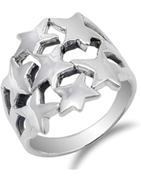 Ring aus Sterlingsilber - Sterne
