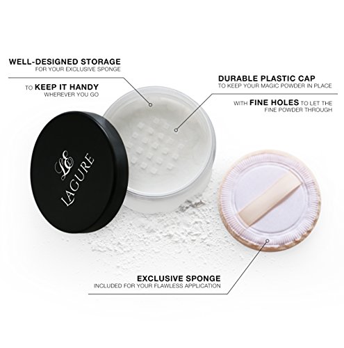 Translucent Powder – Loose Powder 20 gr – Beste Loser Puder mit Premium Gesichtspuder für strahlende Haut – Schritt-für-Schritt Setting Powder Anleitung inbegriffen - 4
