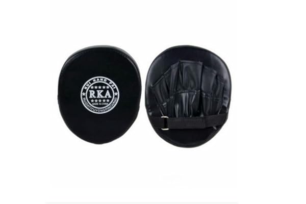 Pomurom Pattes d'ours Boxe Professionnel, Frappe Boxe, Cible Main Karate, Pate Ours Boxe, Mitaine Boxe en Cuir PU pour MMA/Kickboxing/Boxe/Thaï/Taekwondo Sport Combat