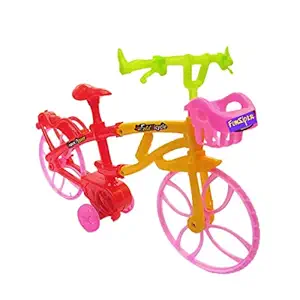 FunSiper Toy Cycle for Kids 3 to 10 Years Street Bicycle Push and Go Cycle Toys for Kids, Boys & Girls (Multicolor)