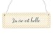 Produktbild Holzschild Shabby LA VIE EST BELLE Das Leben ist schön Französisch French Deko