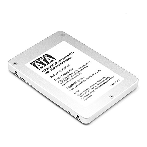 QUMOX 2.5'' SSD HDD Case Hülle Adapter für Neueste Generation Formfaktor M.2 SSD-Karte / SATA-I / SATA-II / SATA-III